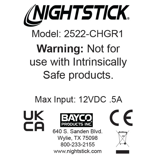 2522-CHGR1: Charger for NSR-2522RM - Image 2