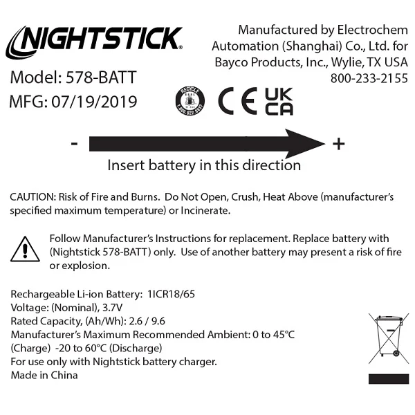 578-BATT: Replacement Li-Ion Battery - USB-578XL Series - Image 2