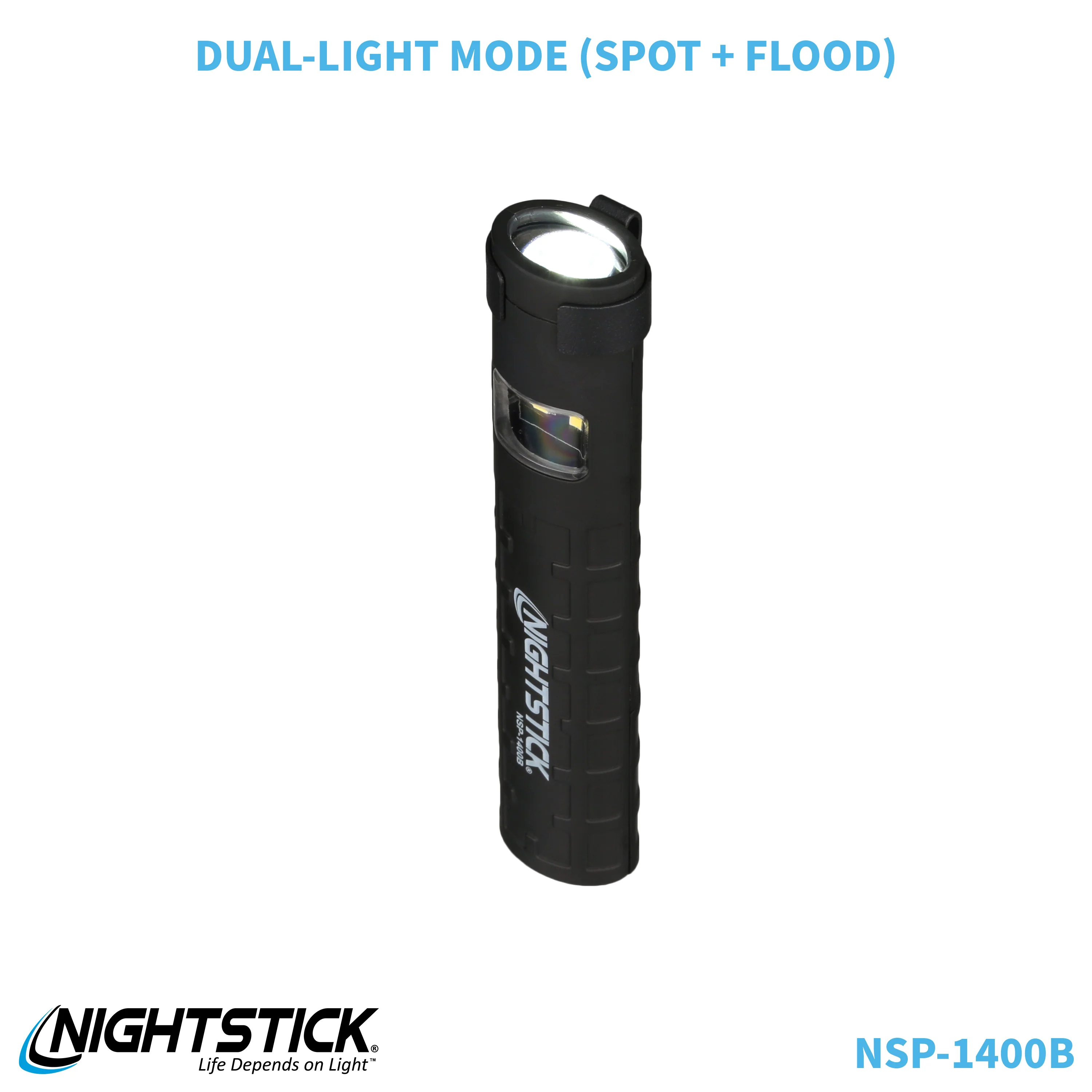 NSP-1400B: Dual-Switch Dual-Light Flashlight - 2 AAA - Image 61