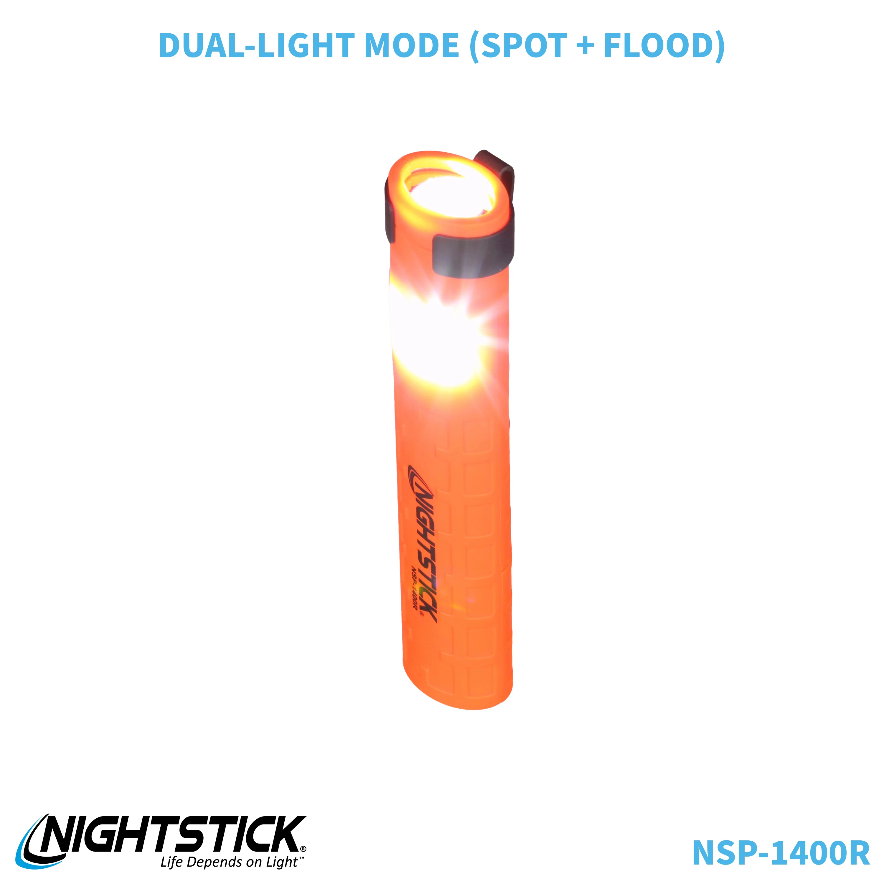 NSP-1400R: Dual-Switch Dual-Light Flashlight - 2 AAA - Image 60