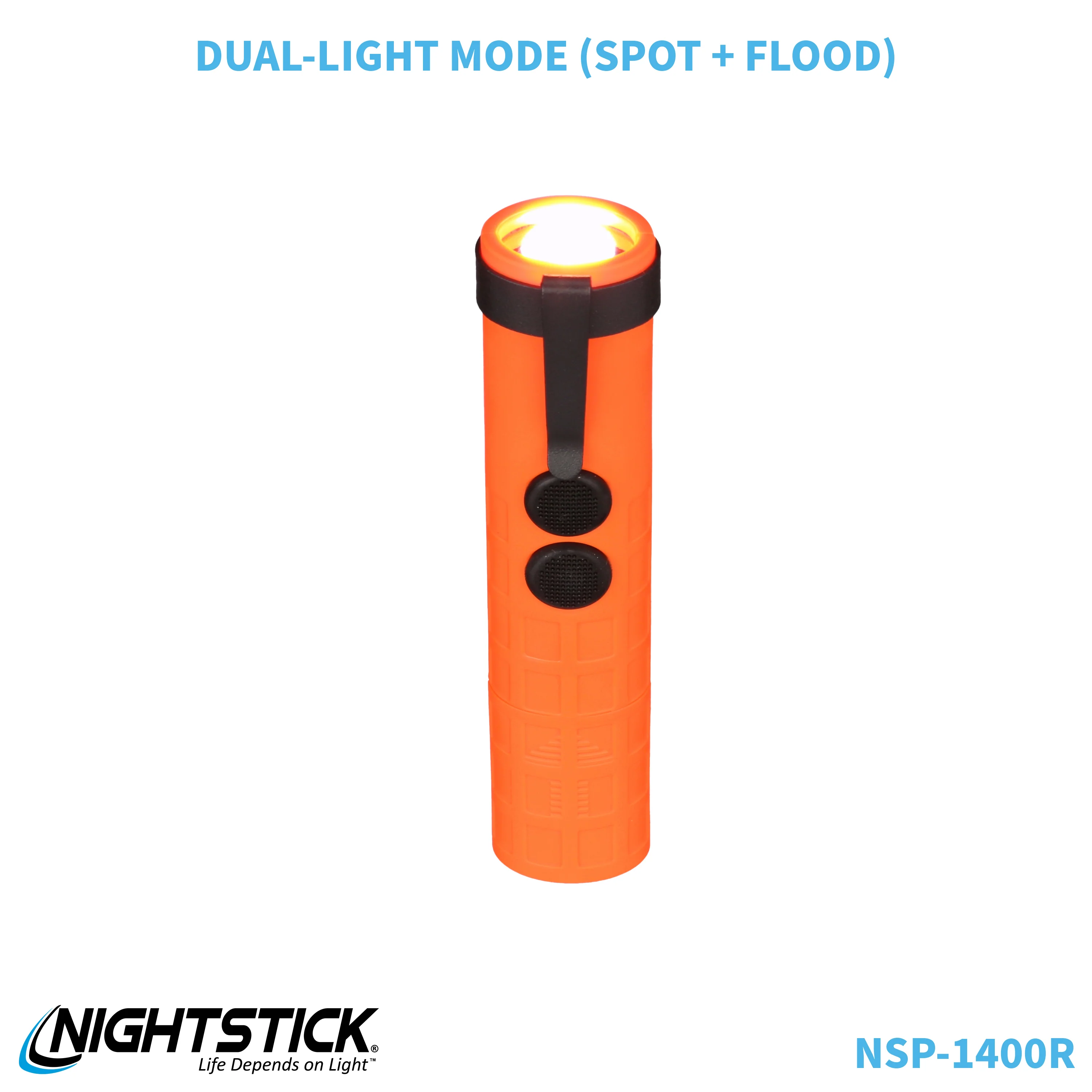 NSP-1400R: Dual-Switch Dual-Light Flashlight - 2 AAA - Image 69