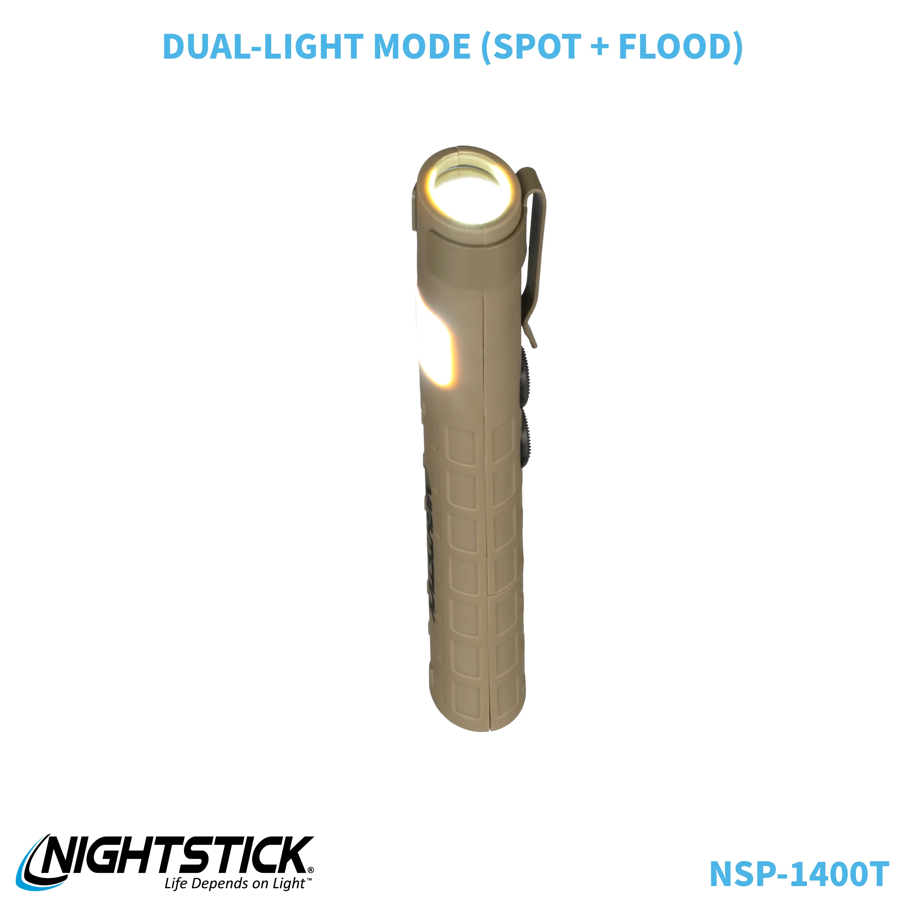 NSP-1400T: Dual-Switch Dual-Light Flashlight - 2 AAA - Image 63