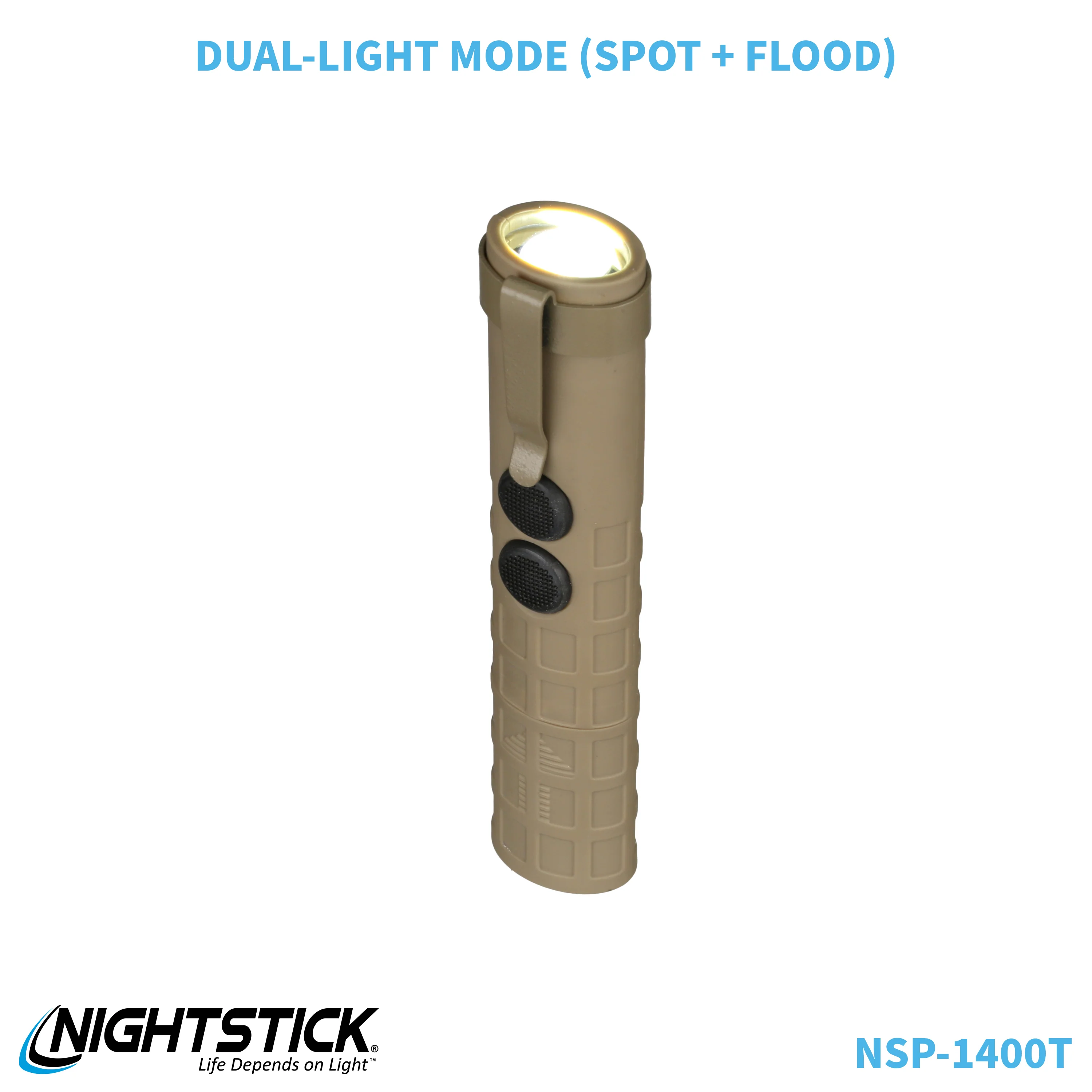 NSP-1400T: Dual-Switch Dual-Light Flashlight - 2 AAA - Image 72