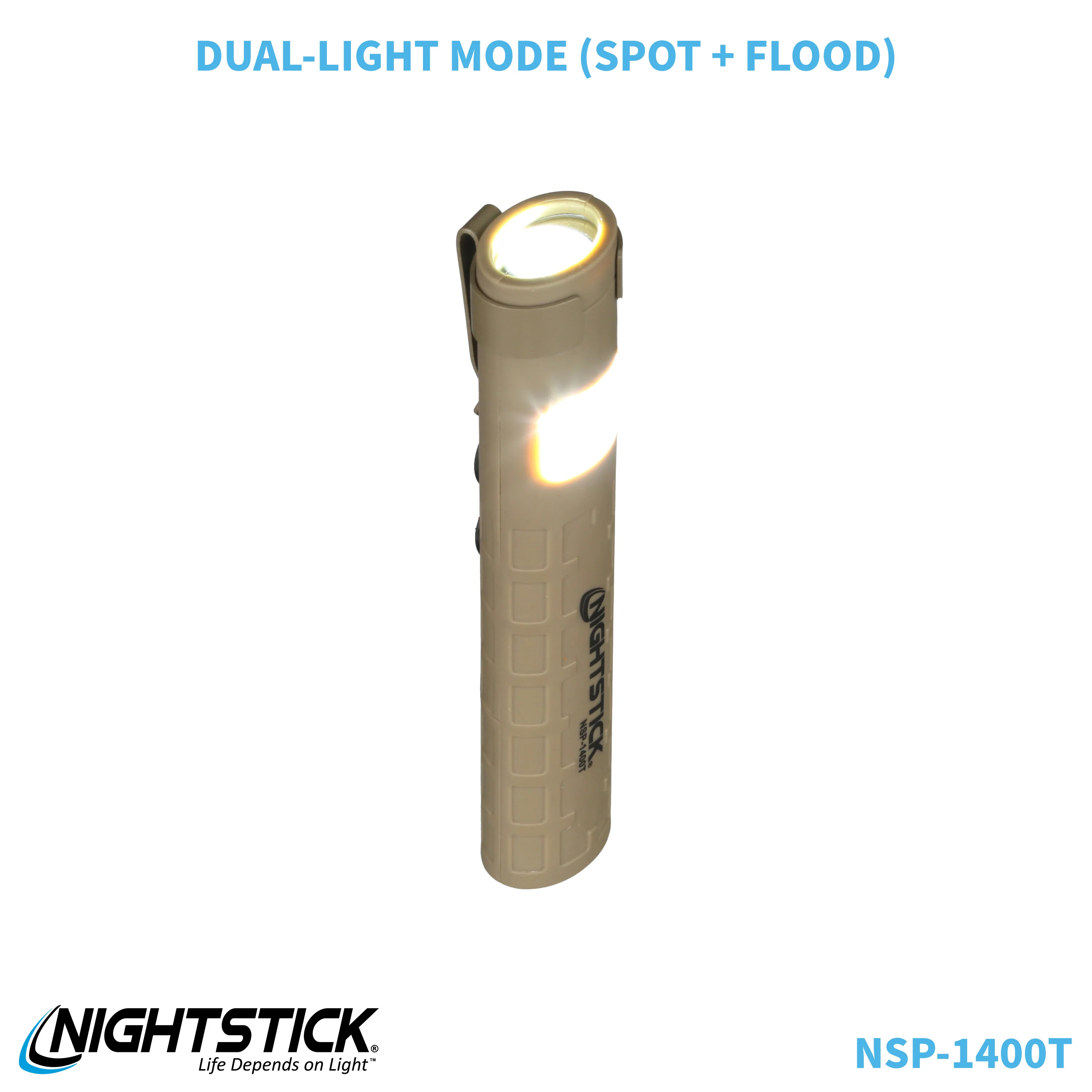 NSP-1400T: Dual-Switch Dual-Light Flashlight - 2 AAA - Image 78