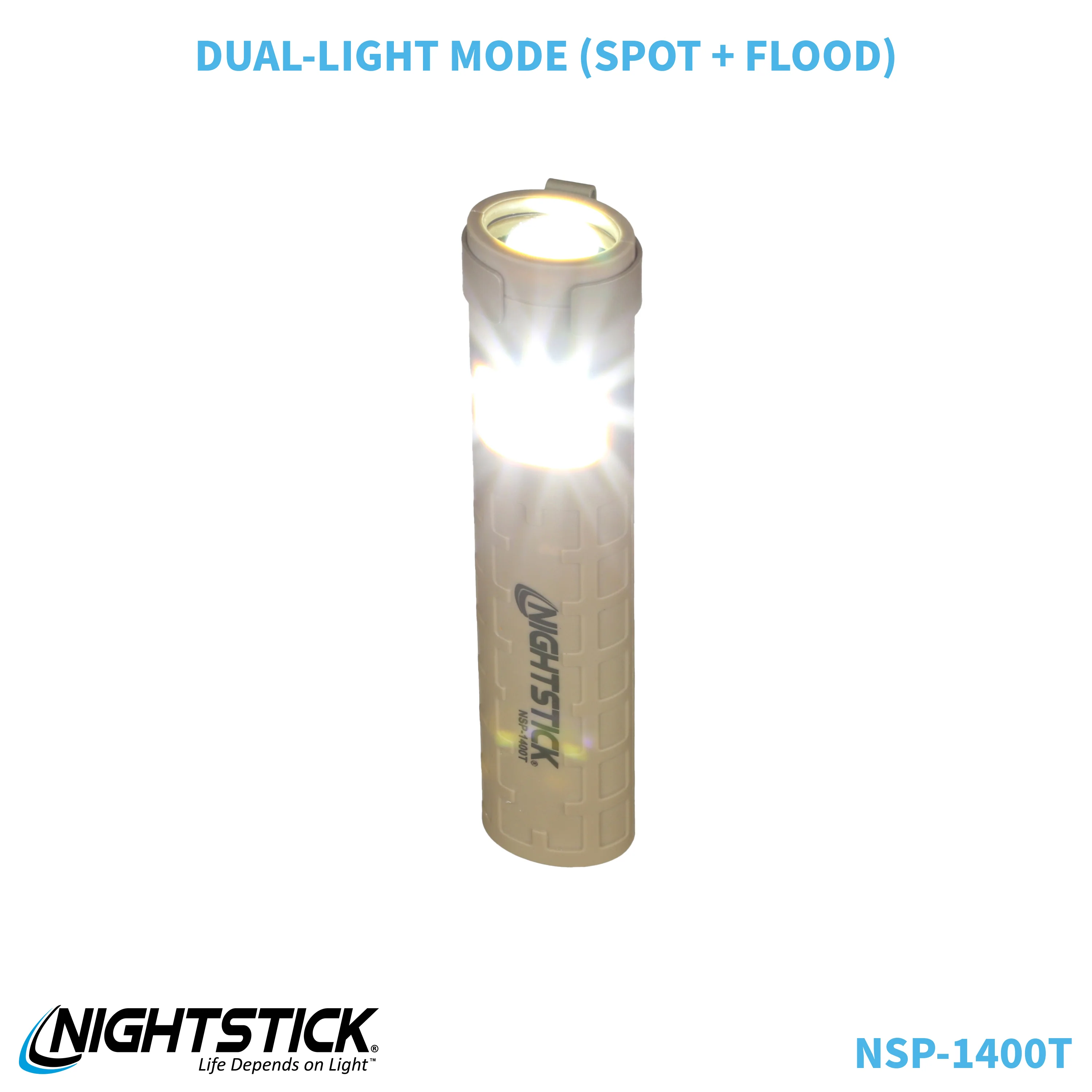 NSP-1400T: Dual-Switch Dual-Light Flashlight - 2 AAA - Image 83