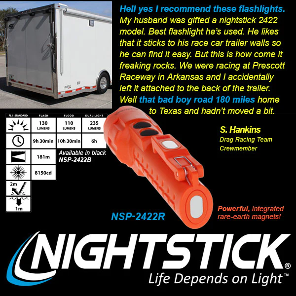 NSP-2422R: Dual-Light Flashlight w/Dual Magnets - Image 8