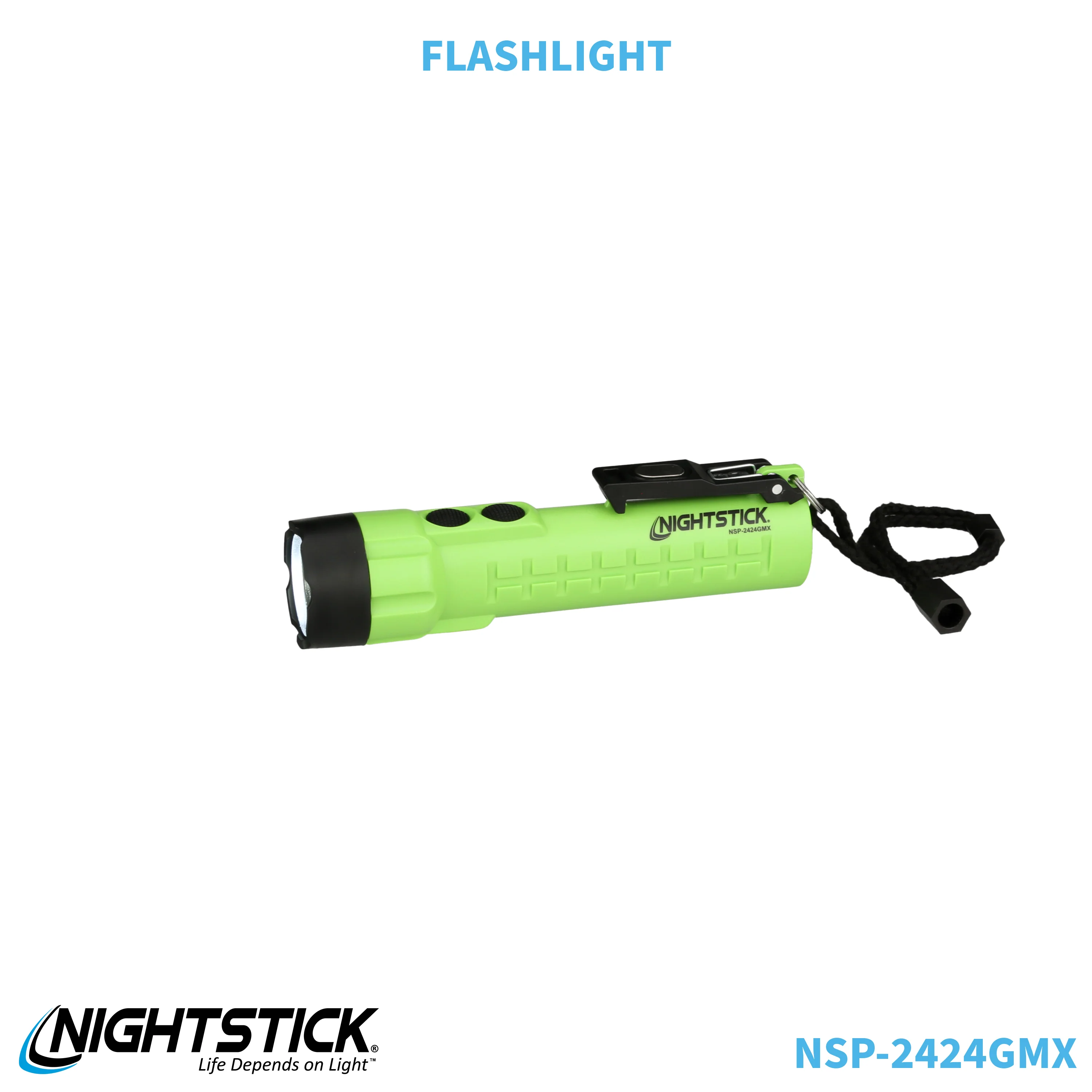 NSP-2424GMX: Dual-Light Flashlight w/Dual Magnets - 3 AA - Image 13