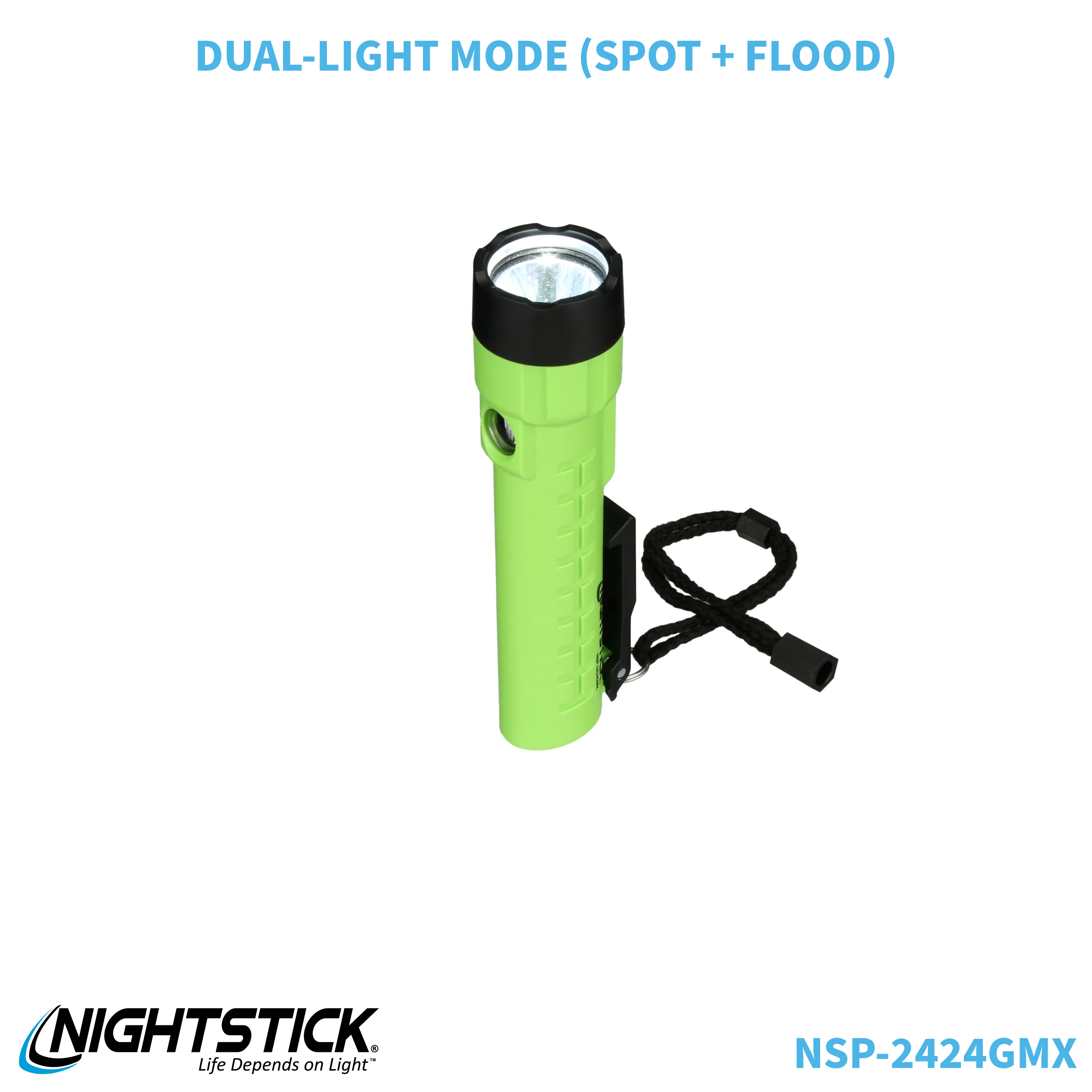 NSP-2424GMX: Dual-Light Flashlight w/Dual Magnets - 3 AA - Image 63
