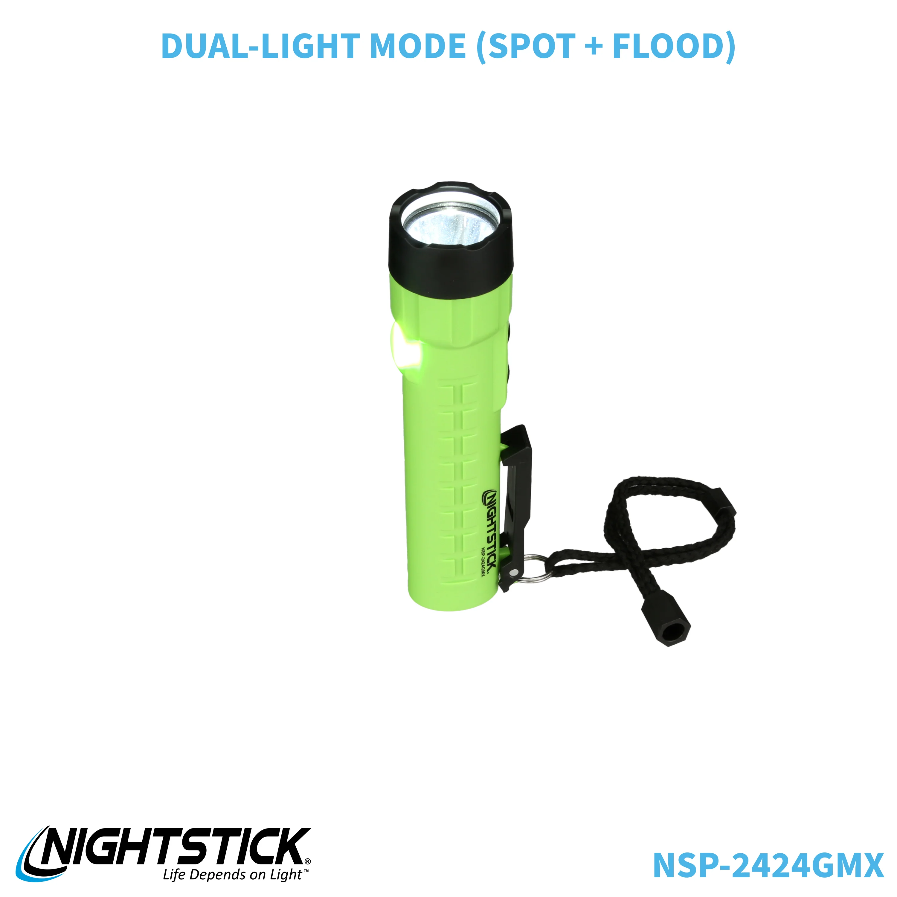 NSP-2424GMX: Dual-Light Flashlight w/Dual Magnets - 3 AA - Image 67
