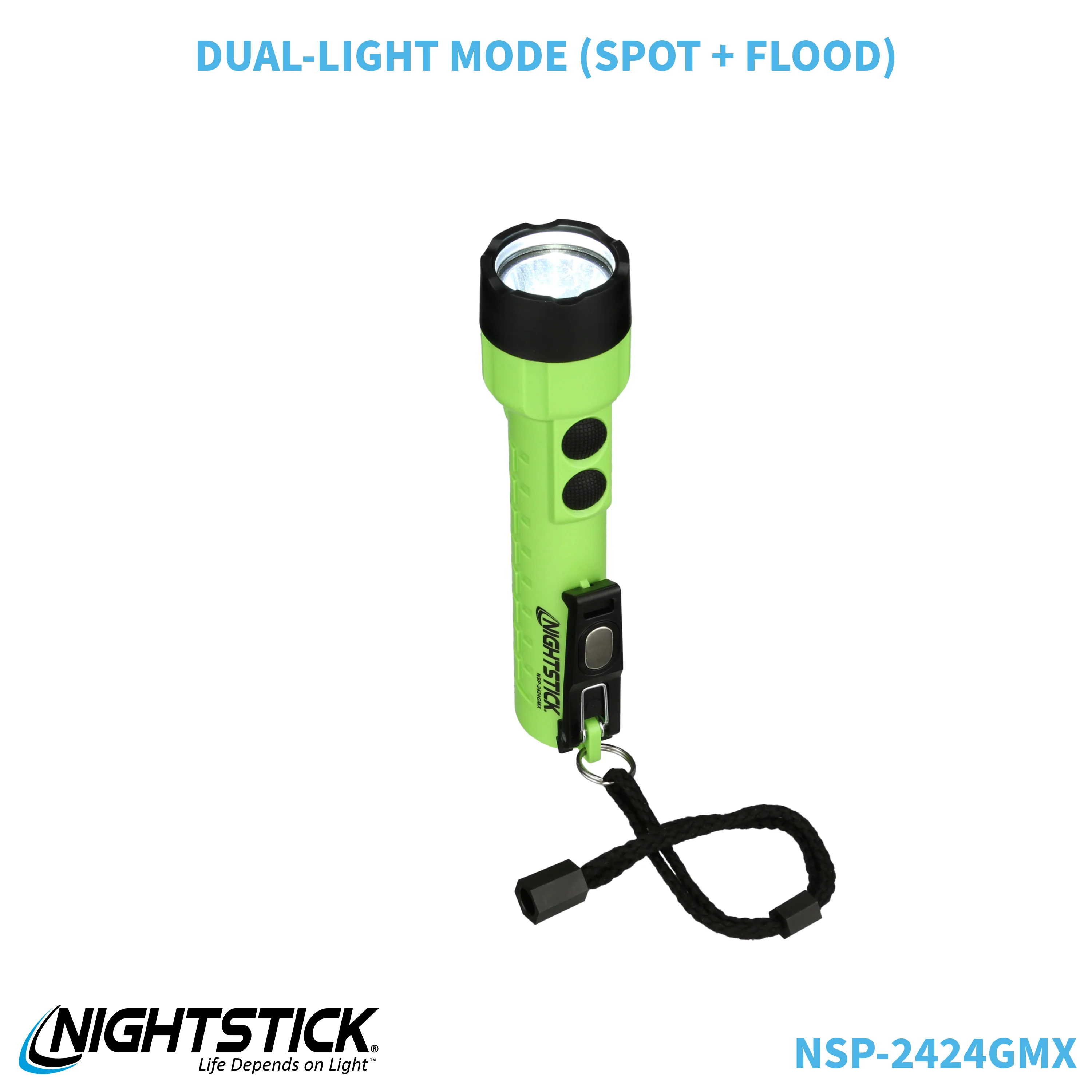 NSP-2424GMX: Dual-Light Flashlight w/Dual Magnets - 3 AA - Image 72