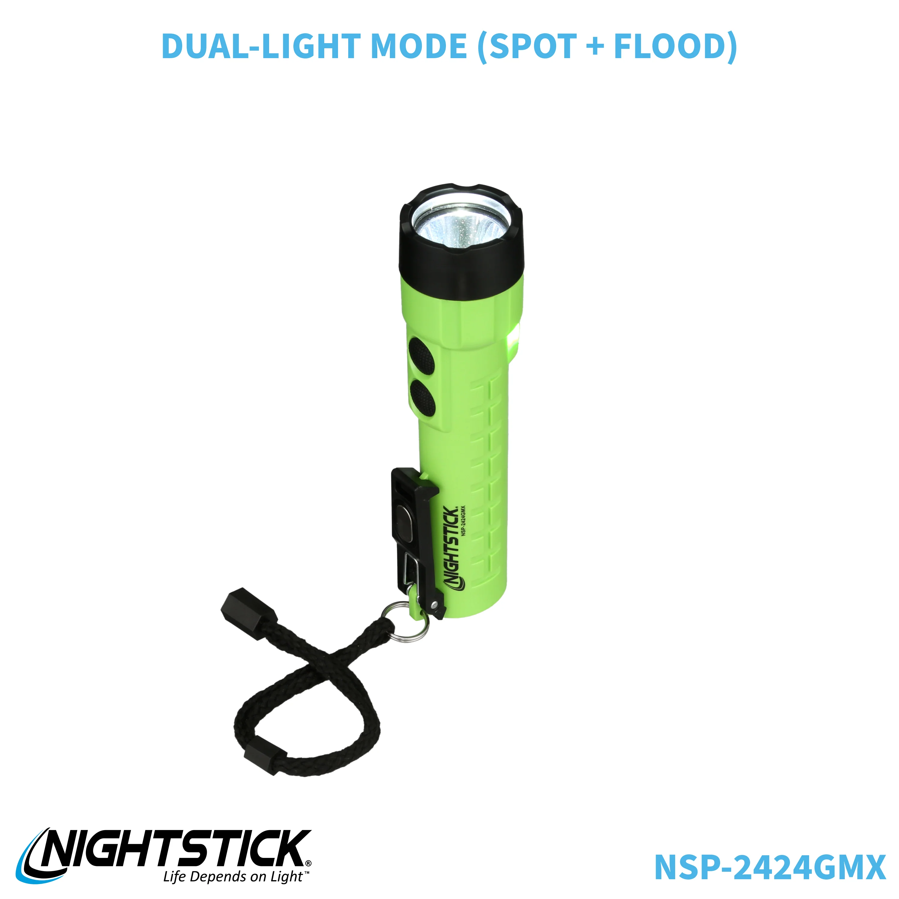 NSP-2424GMX: Dual-Light Flashlight w/Dual Magnets - 3 AA - Image 77