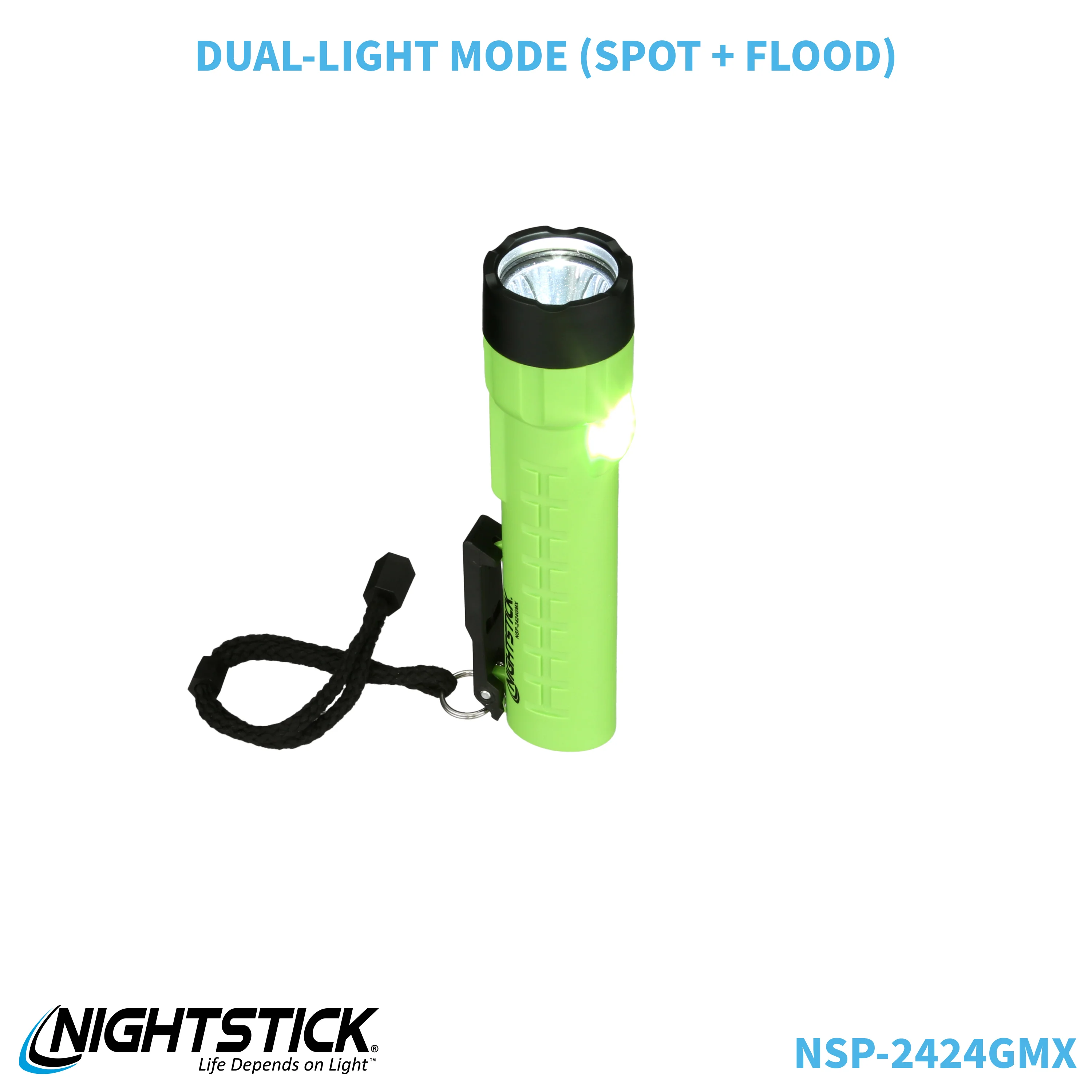 NSP-2424GMX: Dual-Light Flashlight w/Dual Magnets - 3 AA - Image 81