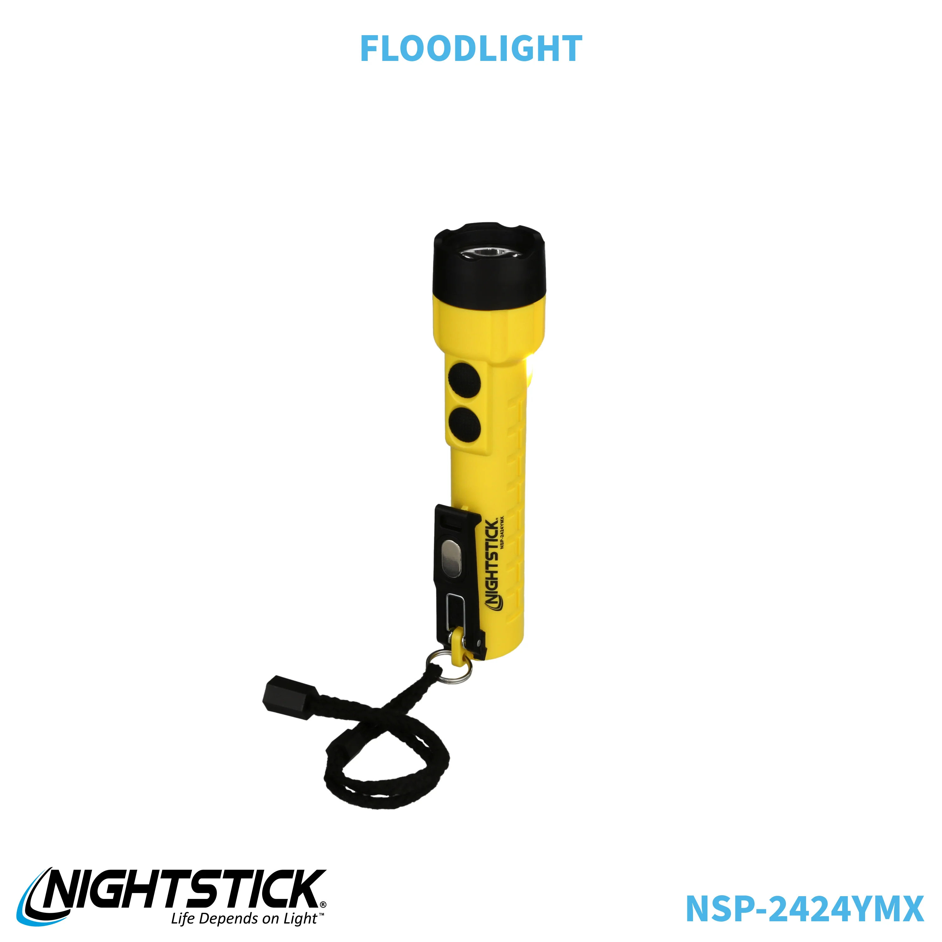 NSP-2424YMX: Dual-Light Flashlight w/Dual Magnets - 3 AA - Image 47