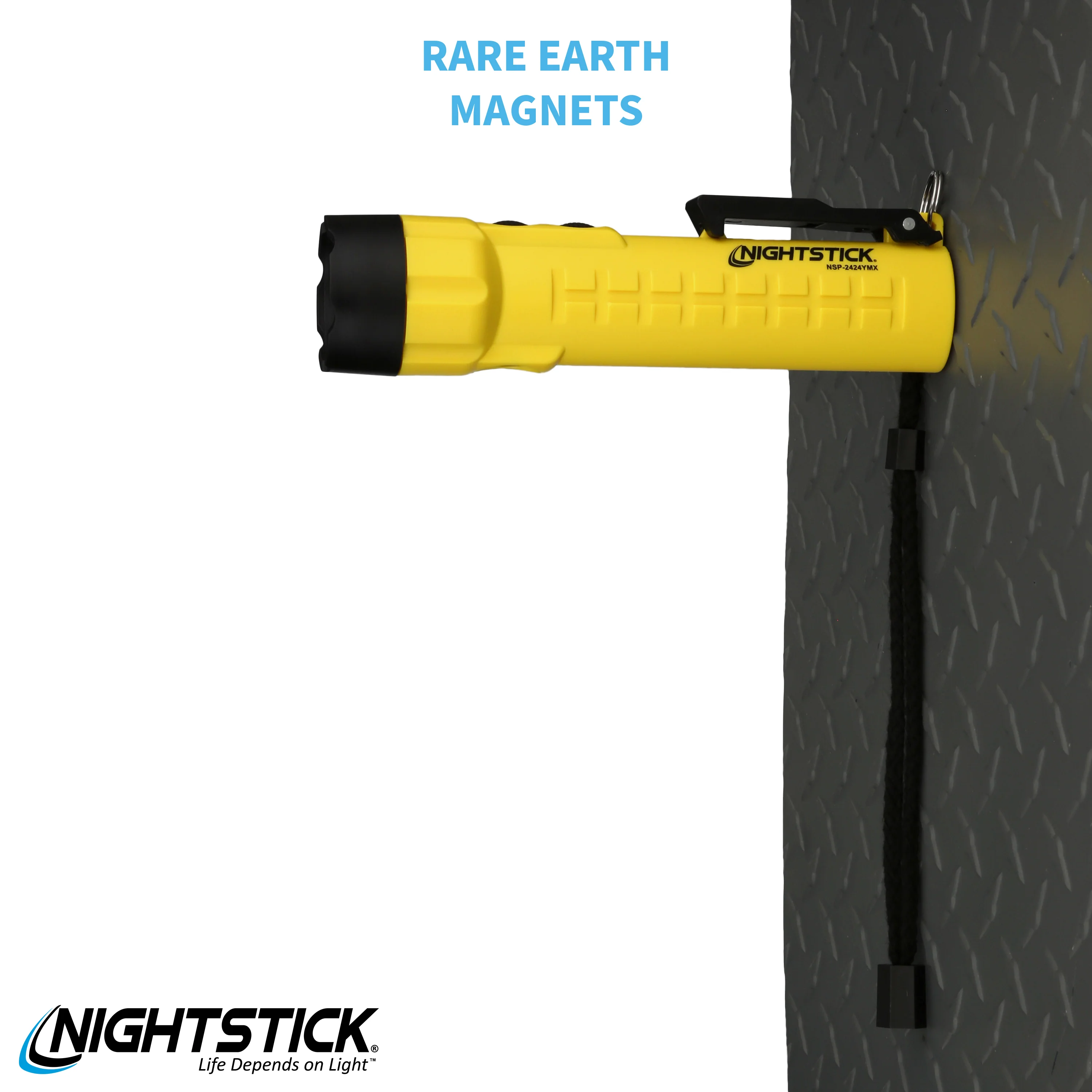NSP-2424YMX: Dual-Light Flashlight w/Dual Magnets - 3 AA - Image 92