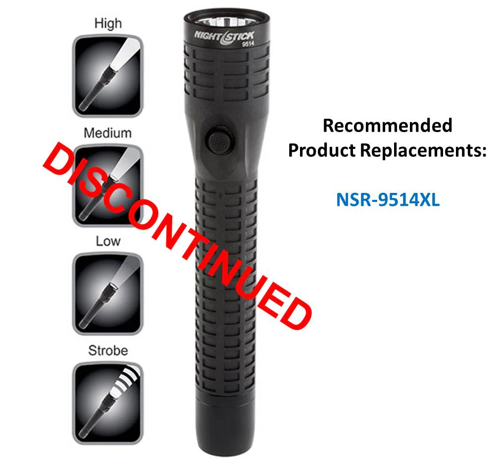 NSR-9514BLB: Polymer Multi-Function Duty/Personal-Size Flashlight - Rechargeable (light and battery only)