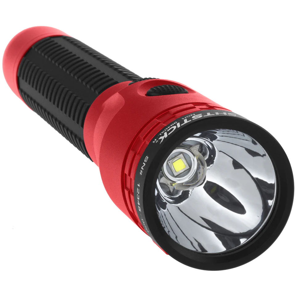 NSR-9940XL-R: Metal Dual-Light Rechargeable Flashlight w/Magnet - Red - Image 3