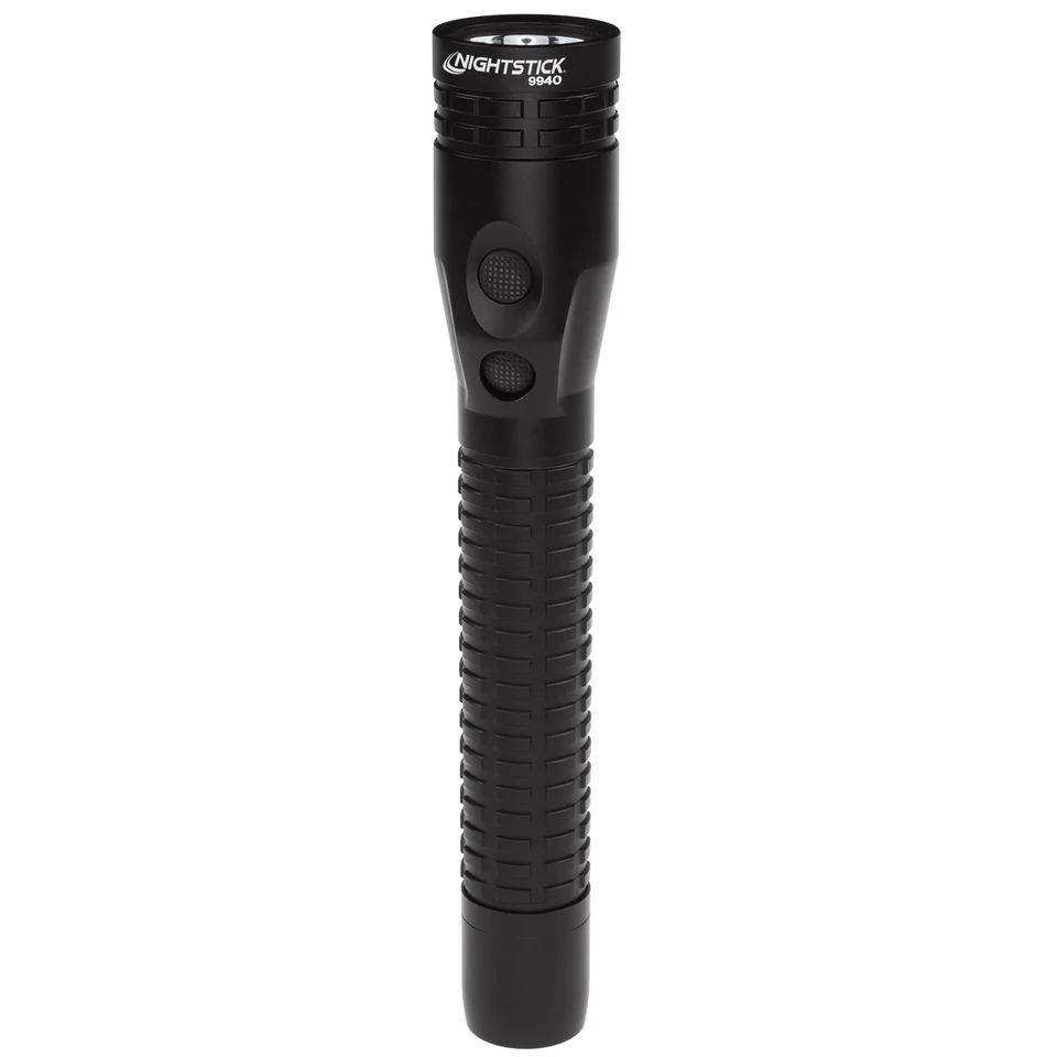 NSR-9940XLDC: Metal Dual-Light Rechargeable Flashlight w/Magnet - Black (no AC power supply) - Image 2