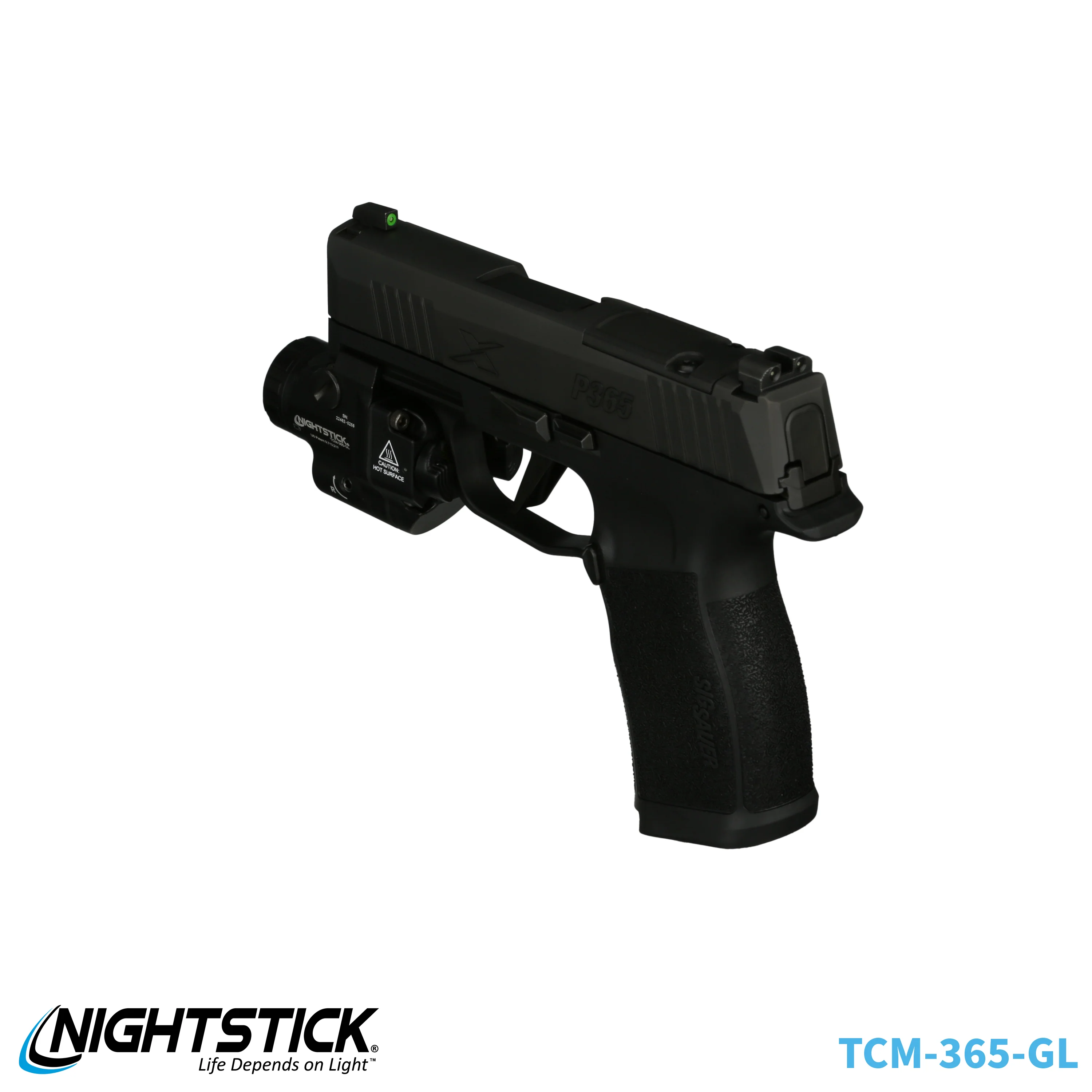 TCM-365-GL: Subcompact Weapon-Mounted Light with Green Laser for Sig Sauer® P365-Series - Image 10