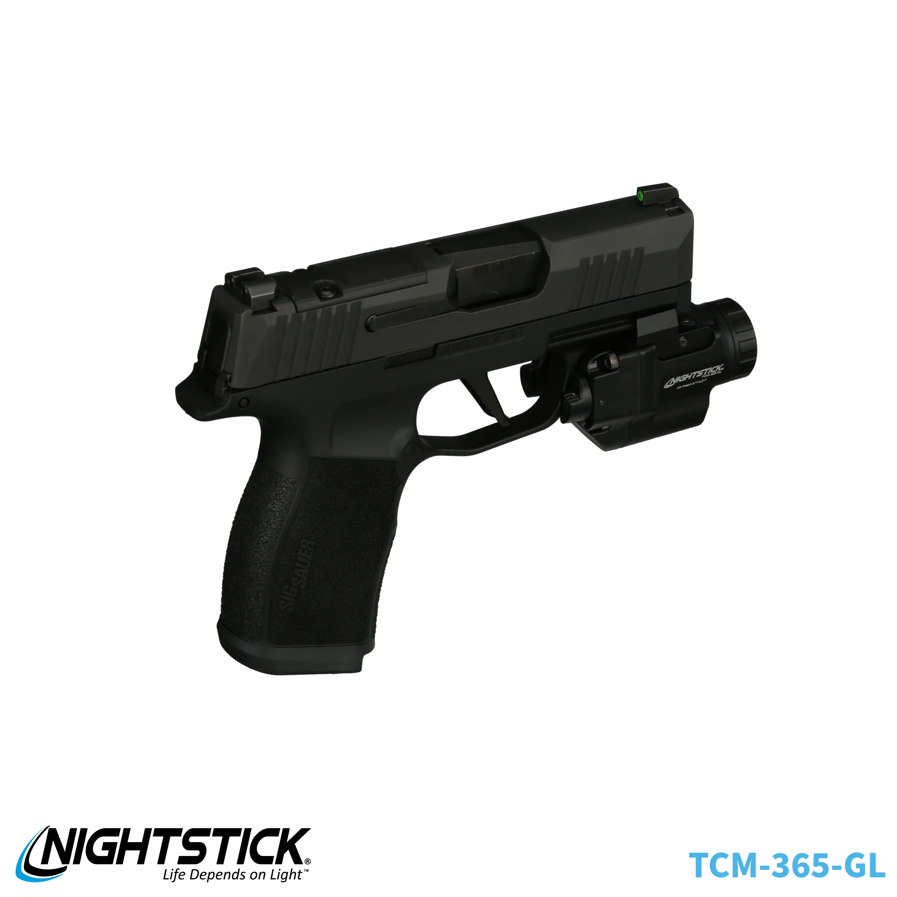 TCM-365-GL: Subcompact Weapon-Mounted Light with Green Laser for Sig Sauer® P365-Series - Image 17