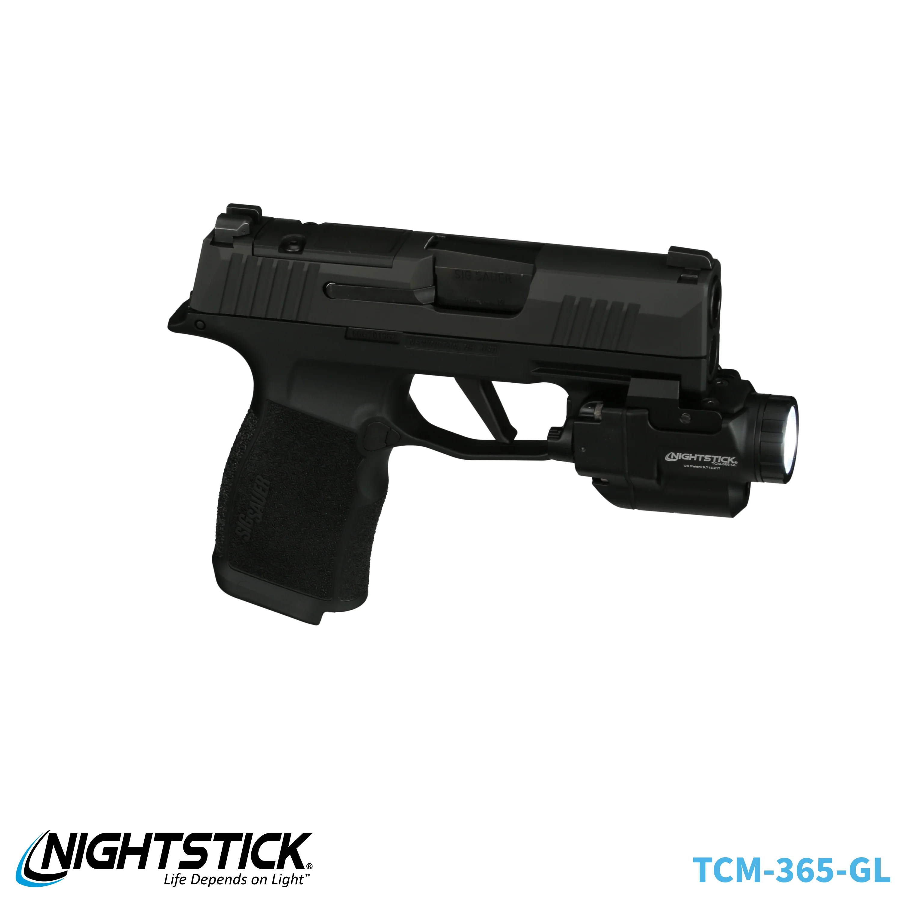 TCM-365-GL: Subcompact Weapon-Mounted Light with Green Laser for Sig Sauer® P365-Series - Image 20