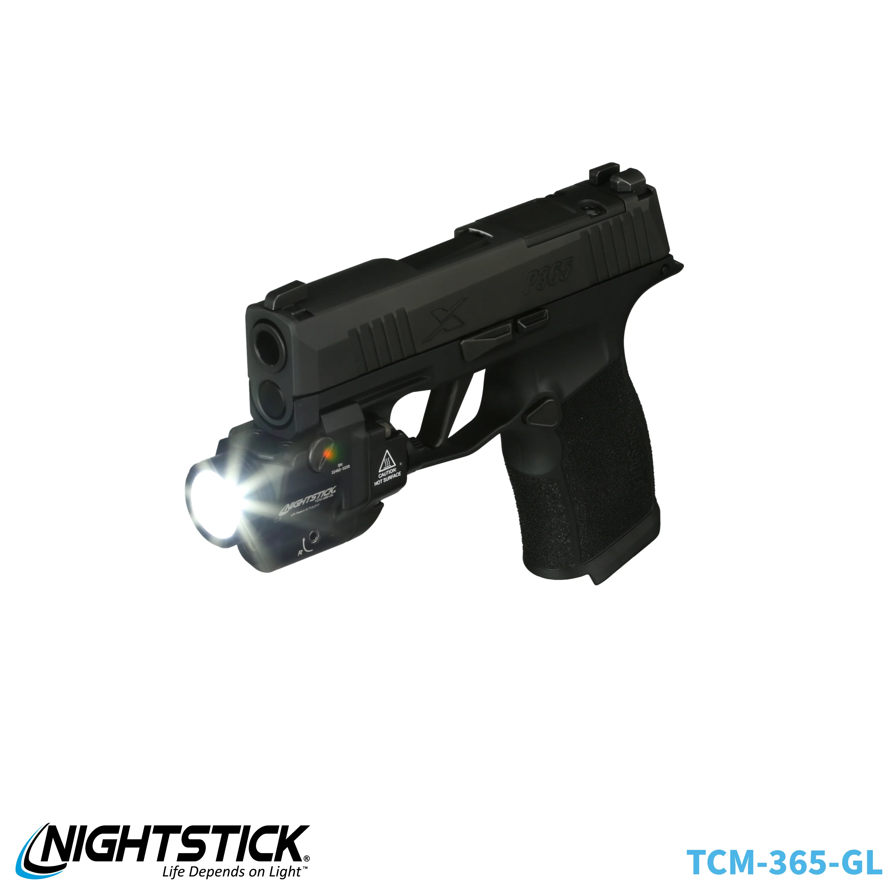 TCM-365-GL: Subcompact Weapon-Mounted Light with Green Laser for Sig Sauer® P365-Series - Image 28