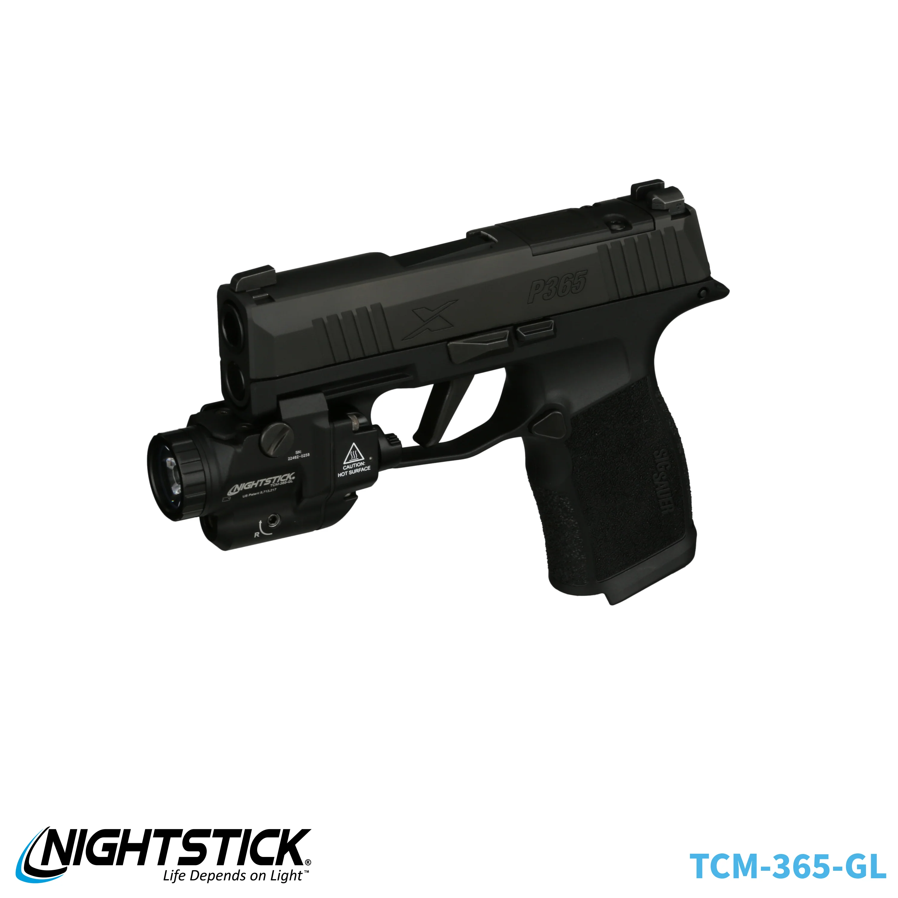 TCM-365-GL: Subcompact Weapon-Mounted Light with Green Laser for Sig Sauer® P365-Series - Image 53
