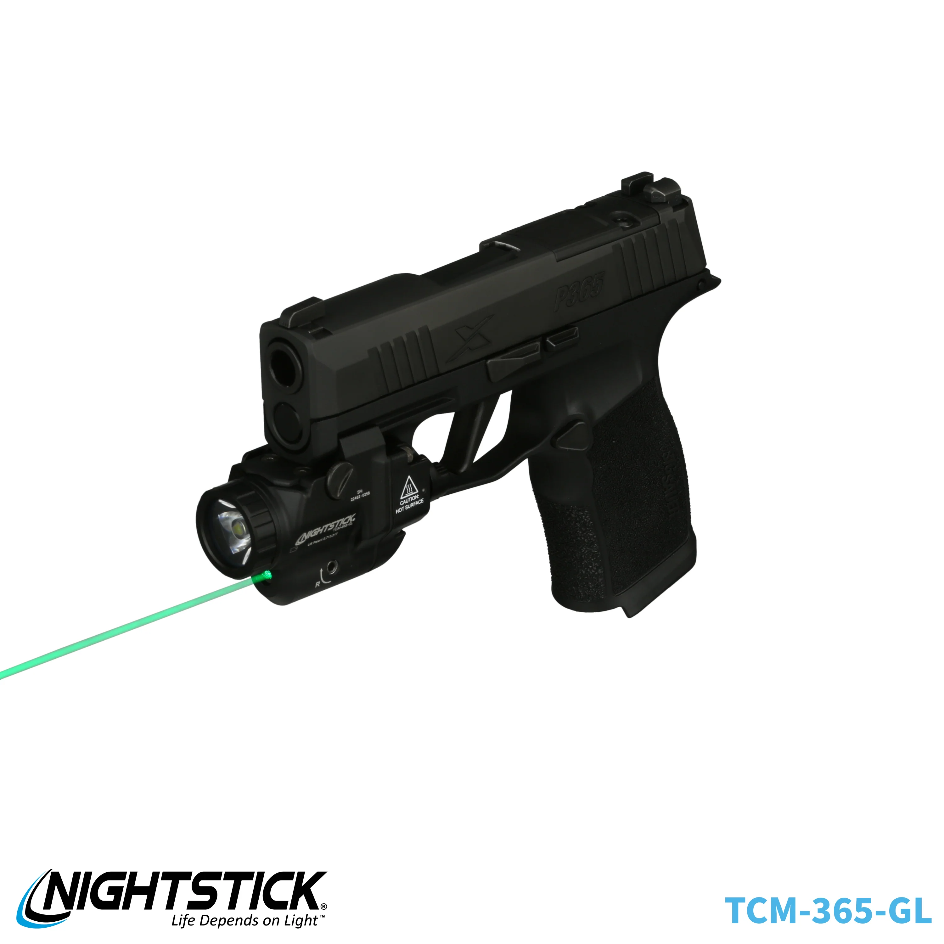 TCM-365-GL: Subcompact Weapon-Mounted Light with Green Laser for Sig Sauer® P365-Series - Image 69