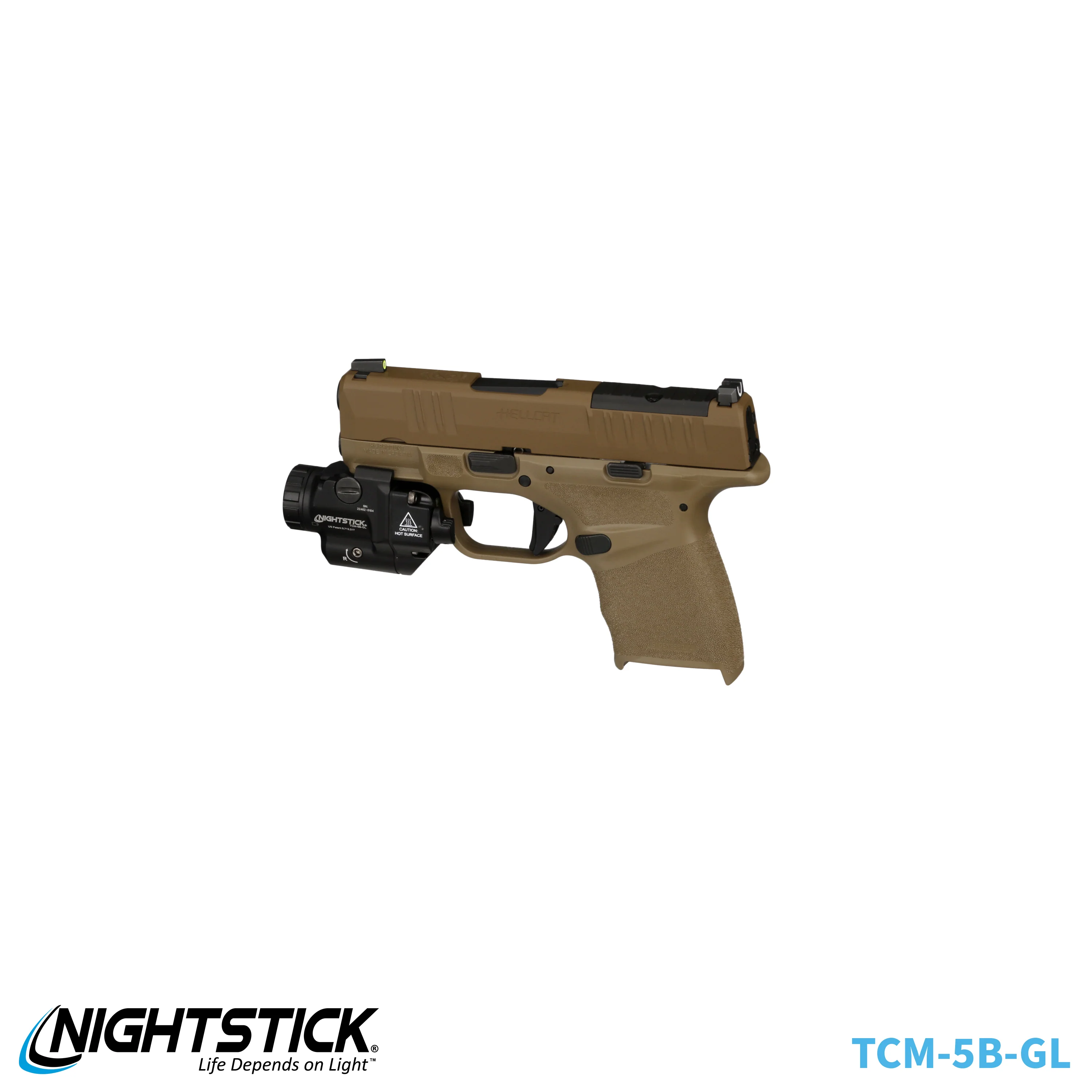 TCM-5B-GL: Subcompact Weapon-Mounted Light for Narrow Rail Handguns w/Green Laser - Image 14