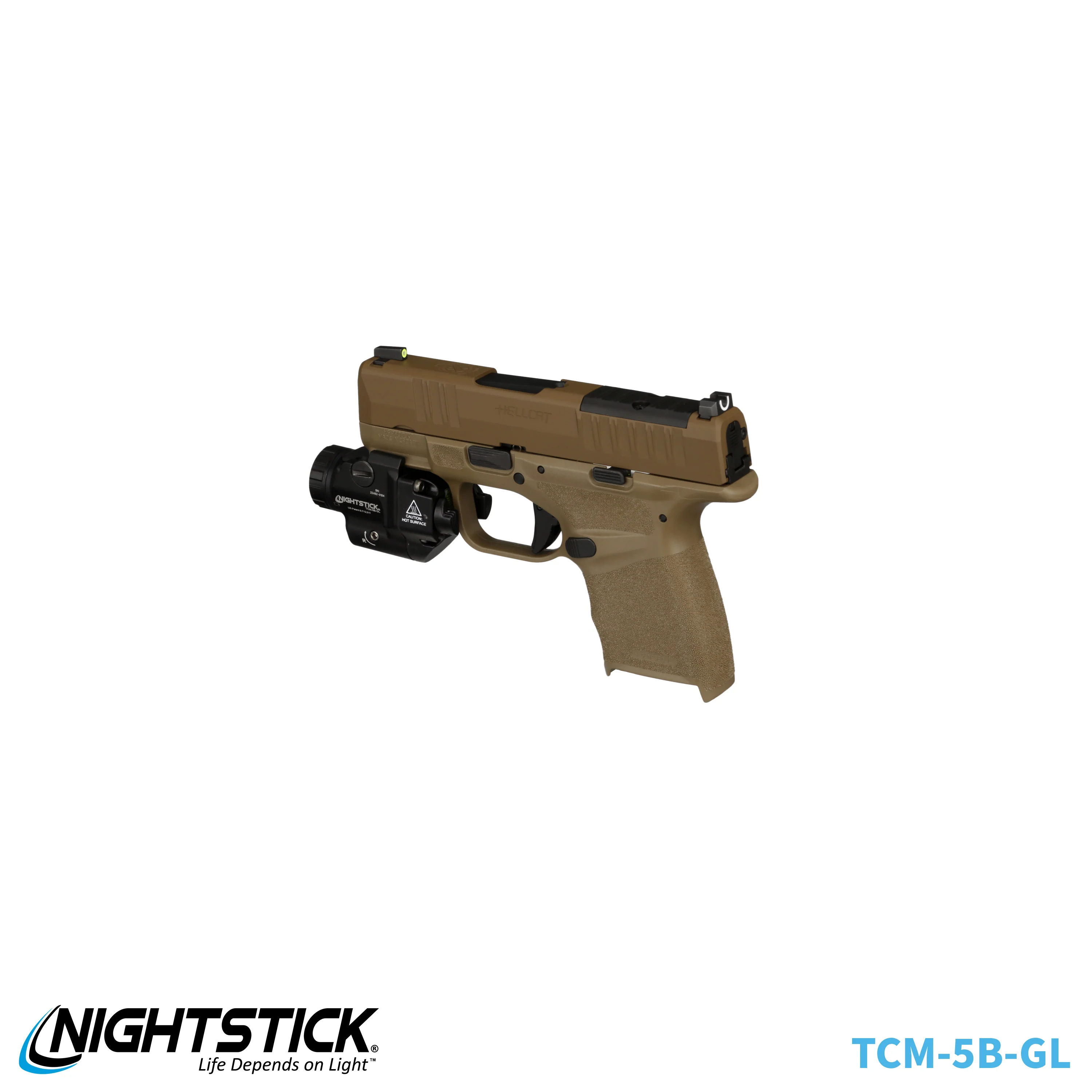 TCM-5B-GL: Subcompact Weapon-Mounted Light for Narrow Rail Handguns w/Green Laser - Image 15
