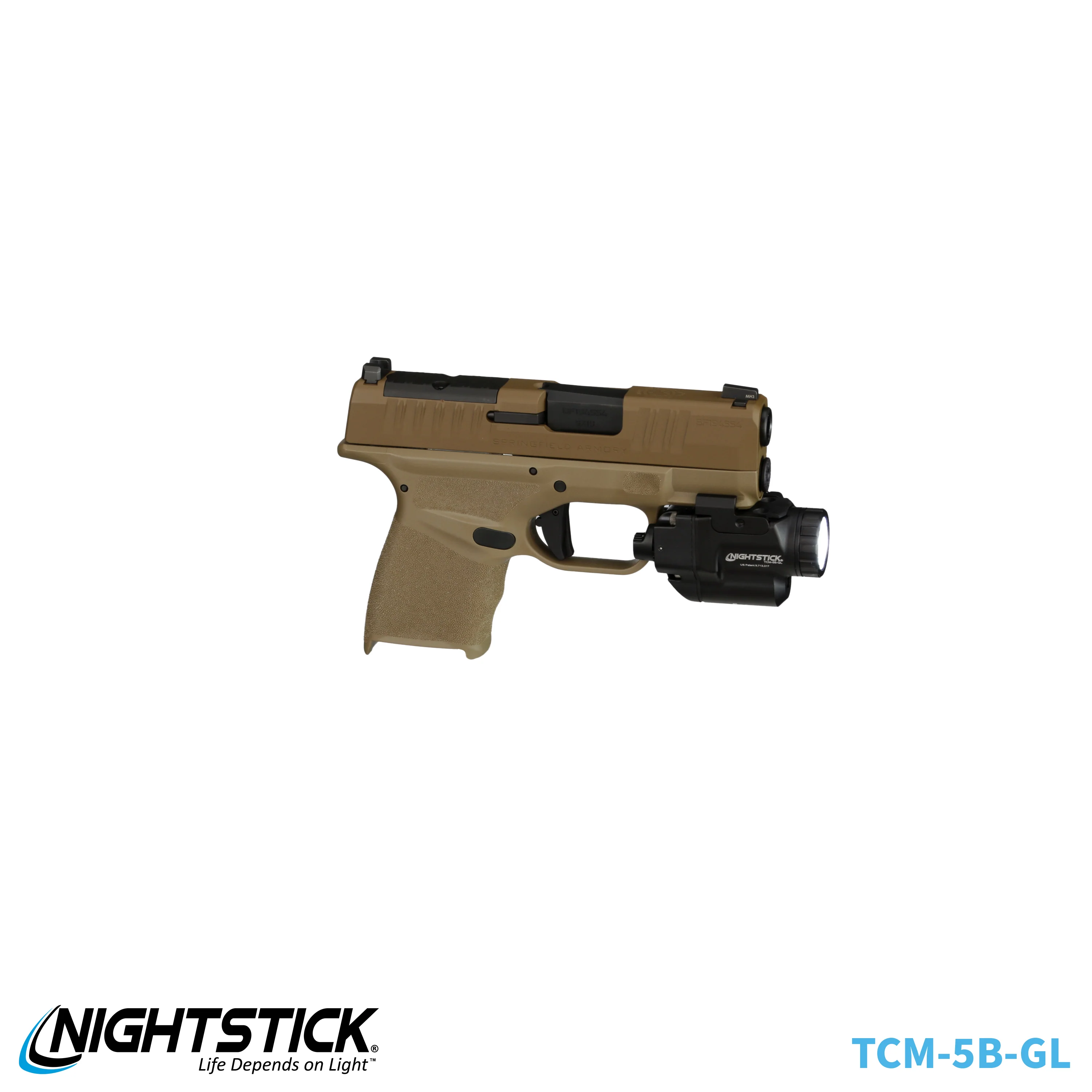 TCM-5B-GL: Subcompact Weapon-Mounted Light for Narrow Rail Handguns w/Green Laser - Image 26