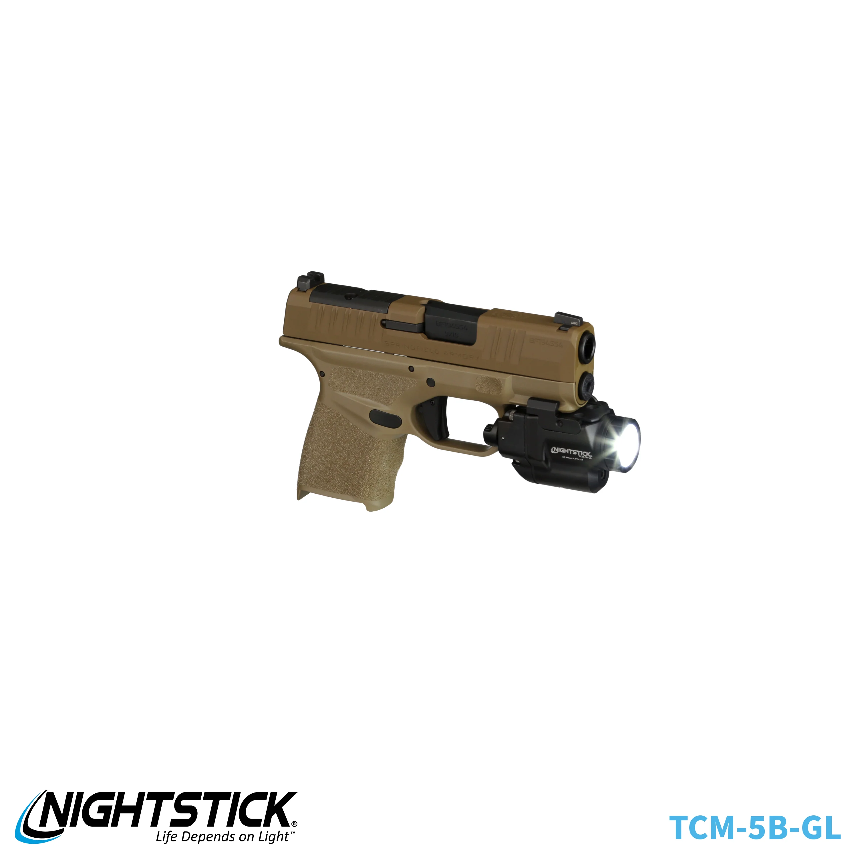 TCM-5B-GL: Subcompact Weapon-Mounted Light for Narrow Rail Handguns w/Green Laser - Image 27