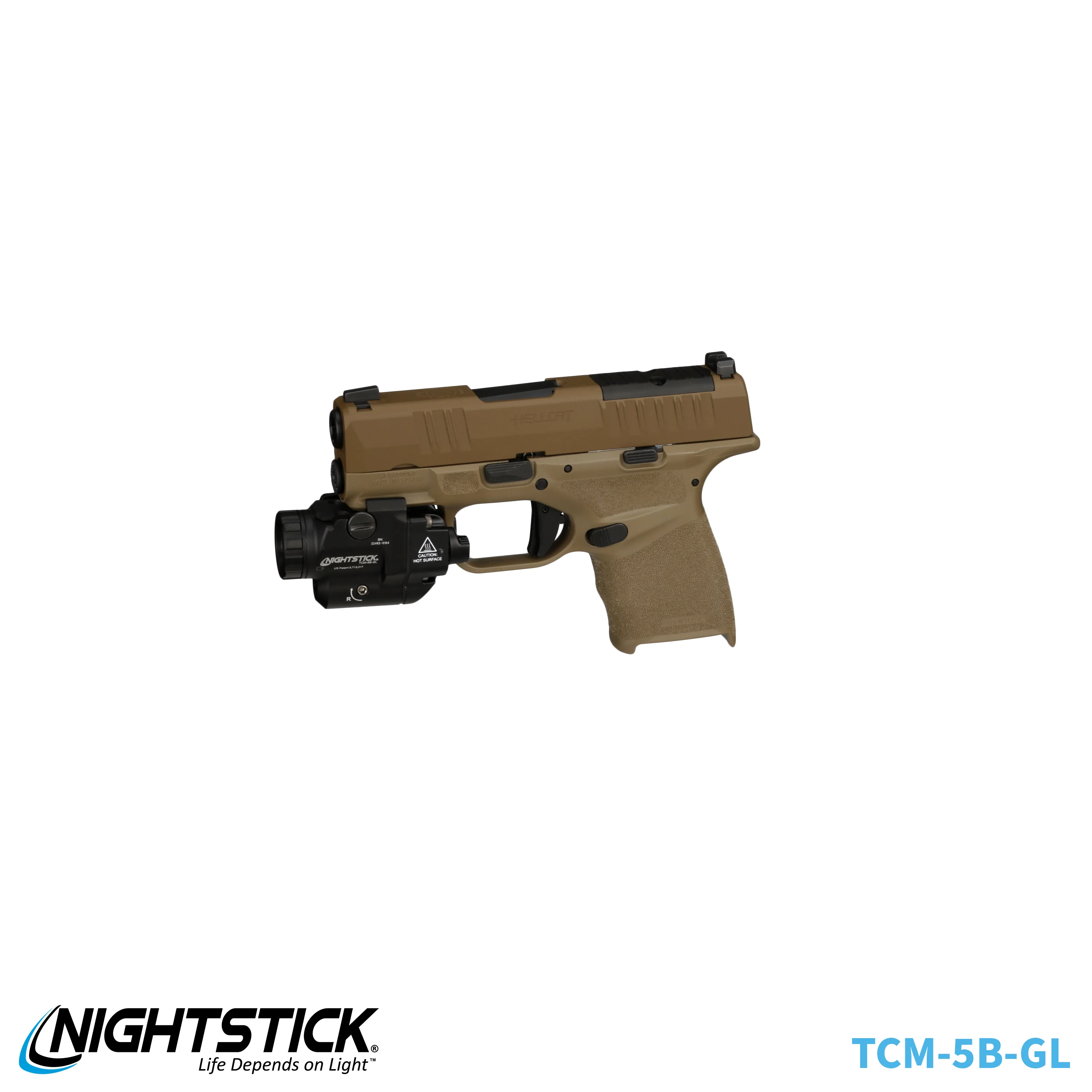 TCM-5B-GL: Subcompact Weapon-Mounted Light for Narrow Rail Handguns w/Green Laser - Image 60