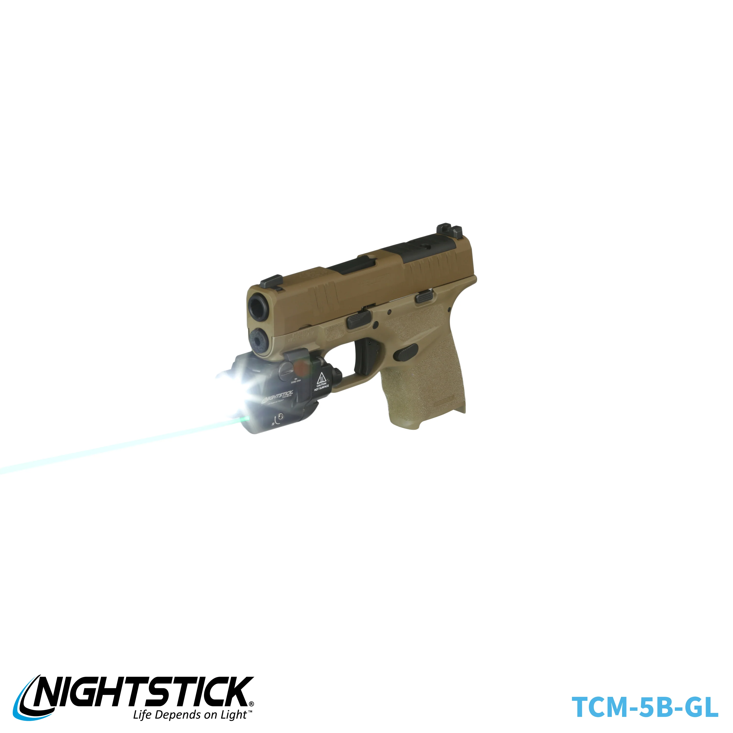 TCM-5B-GL: Subcompact Weapon-Mounted Light for Narrow Rail Handguns w/Green Laser - Image 68