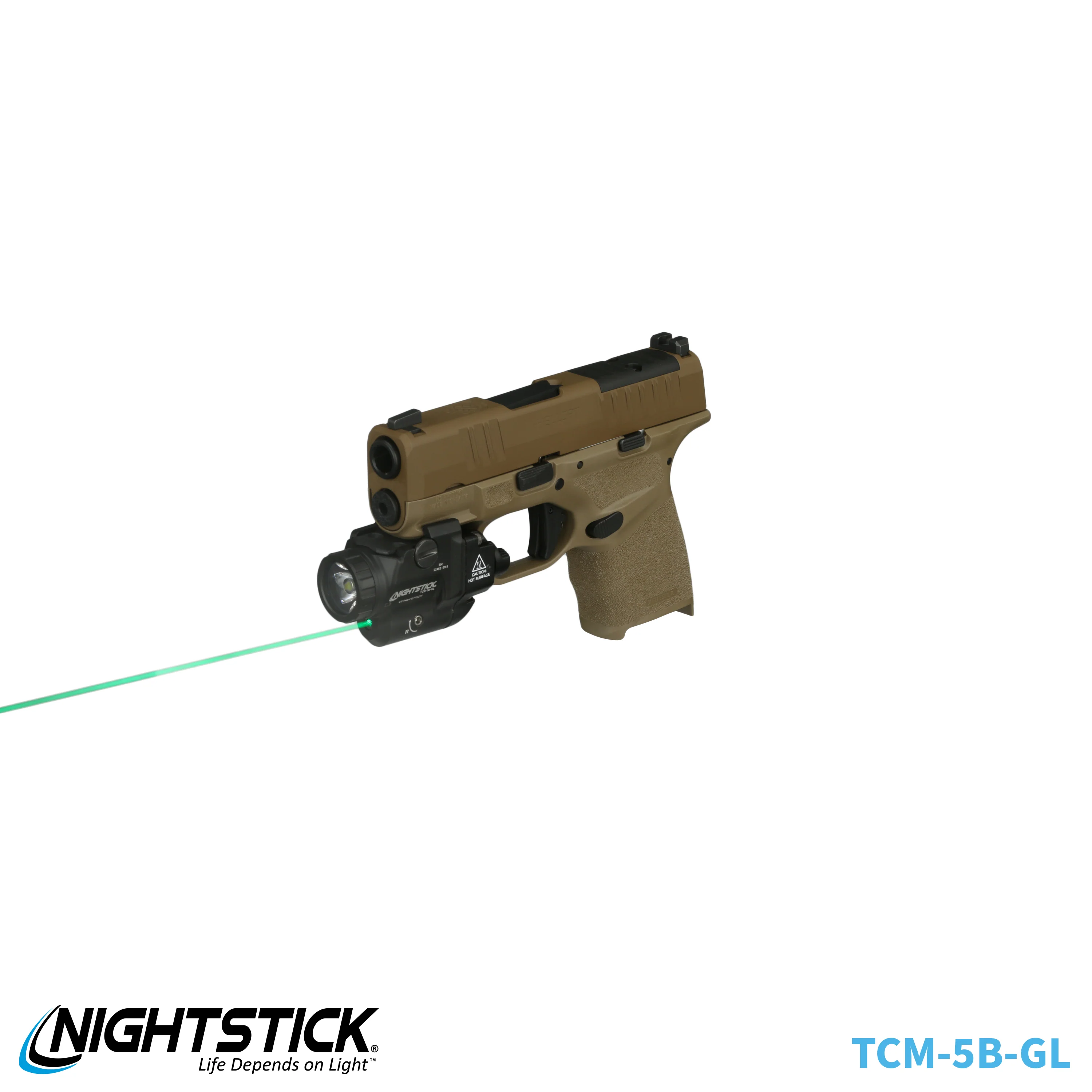 TCM-5B-GL: Subcompact Weapon-Mounted Light for Narrow Rail Handguns w/Green Laser - Image 74