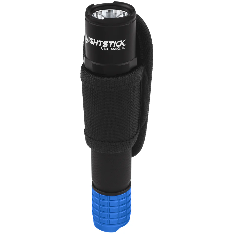 USB-558XL-BL: USB Tactical Flashlight w/Holster - Blue - Image 9