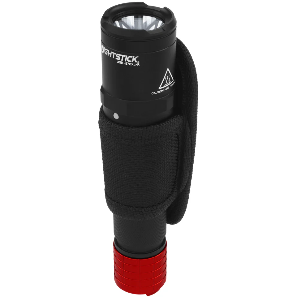 USB-578XL-R: USB Dual-Light Rechargeable Flashlight w/Holster - Red - Image 8