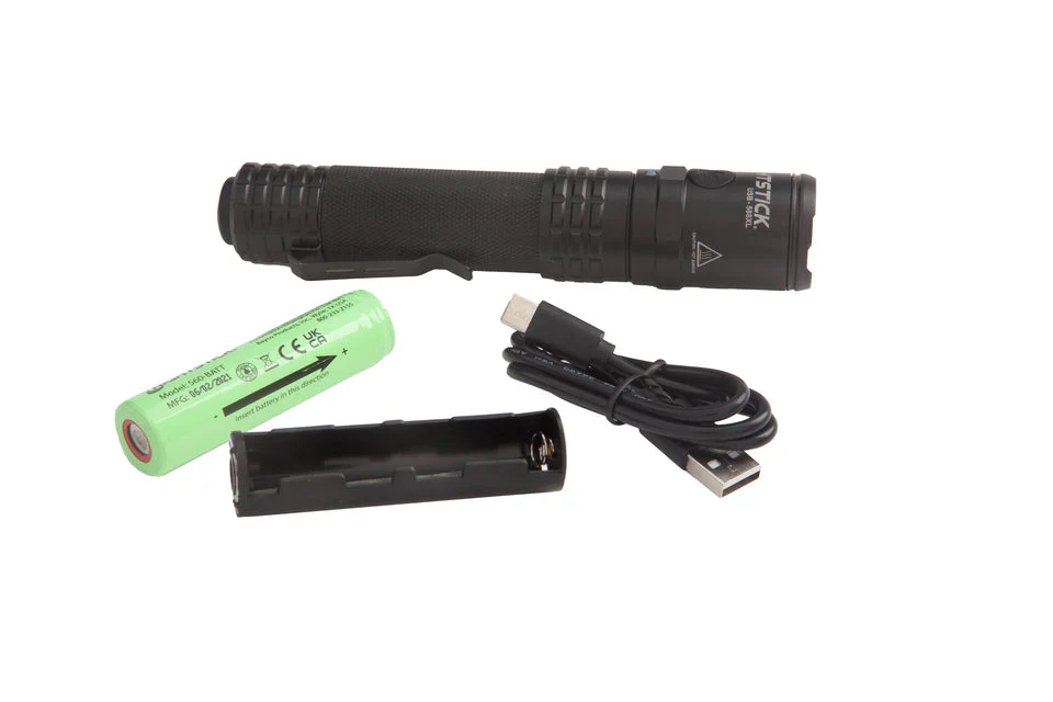 USB-588XL: USB Dual-Light Tactical Flashlight - Black - Image 5