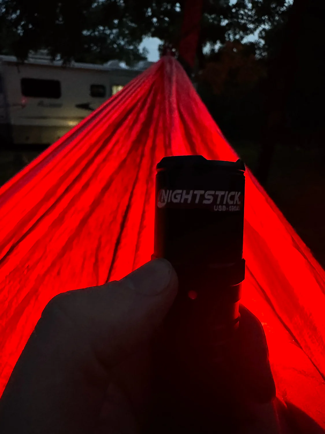 USB-590XL: USB Dual-Light Rechargeable Tactical Flashlight With Red Flood - Black - Image 8