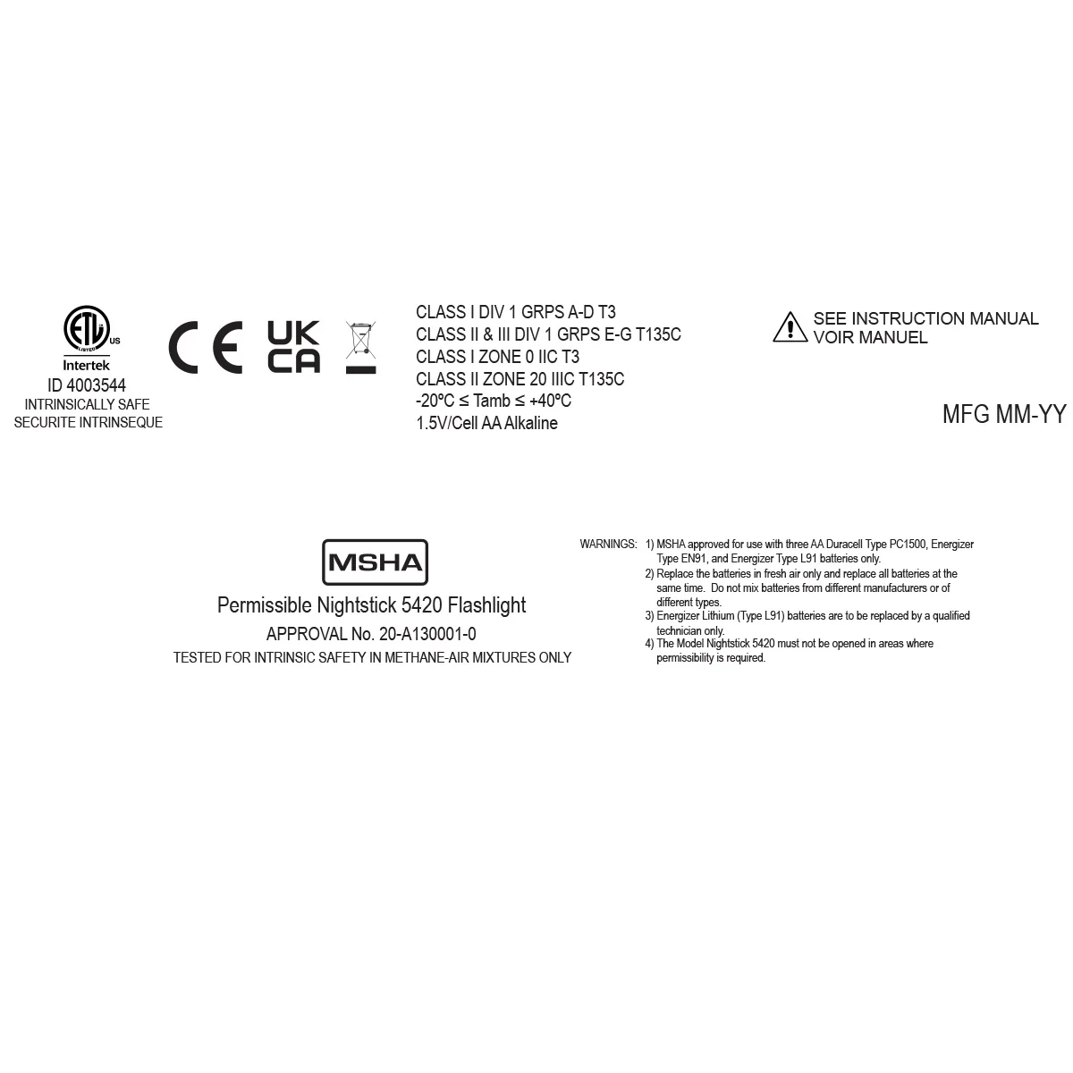 XPP-5420B: [UL-913] IS Permissible Flashlight - Image 13