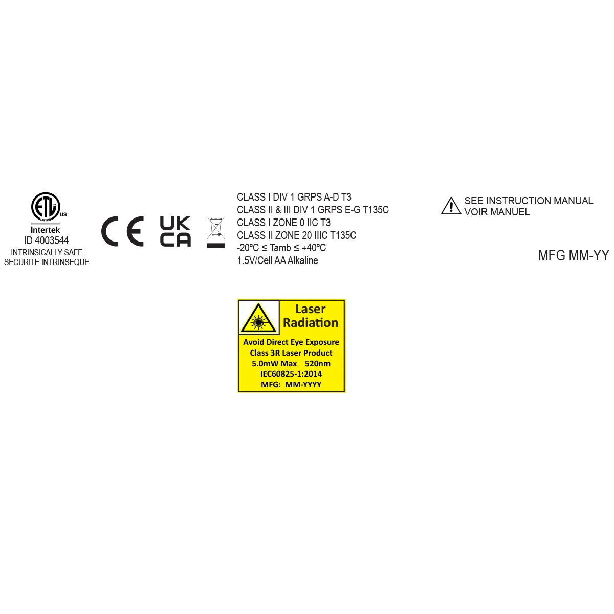 XPP-5422GXL: [UL-913] IS Flashlight w/Green Laser - Image 9
