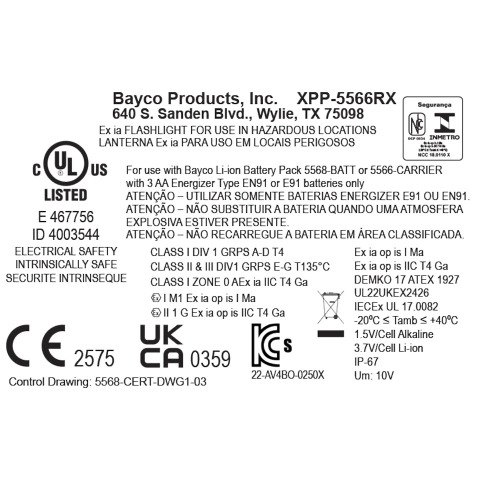XPP-5566RX: [Zone 0] INTRANT® IS Dual-Light Angle Light - 3 AA - Image 9