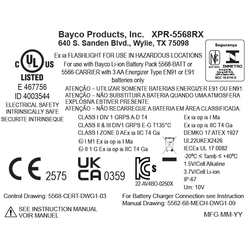 XPR-5568RX: [Zone 0] INTRANT® IS Rechargeable Dual-Light Angle Light - Image 8